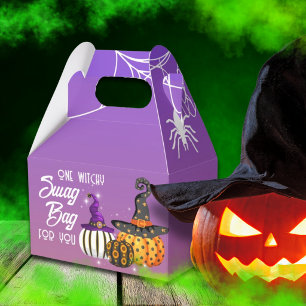 Halloween Favour Box Designer Pumpkins & Witch Ha