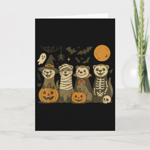 Halloween Ferret Costumes Ghost Witch Mummy Men Wo Card