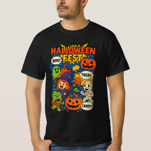 Halloween Fest Comic Retro Clothes Unisex Unique  T-Shirt