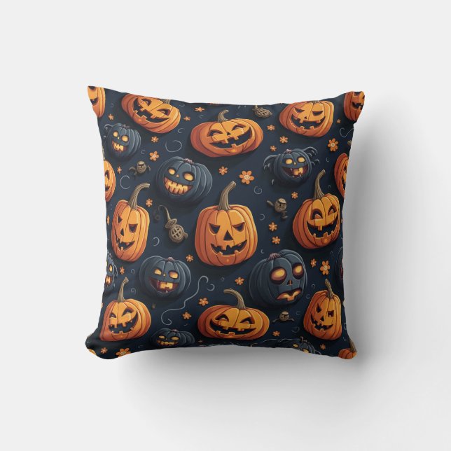 Halloween festival of pumpkins cushion (Front)