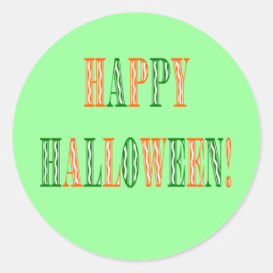 Halloween Festival Text Classic Round Sticker
