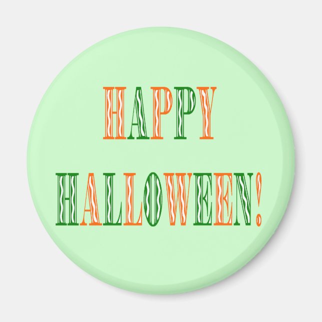 Halloween Festival Text Magnet (Front)