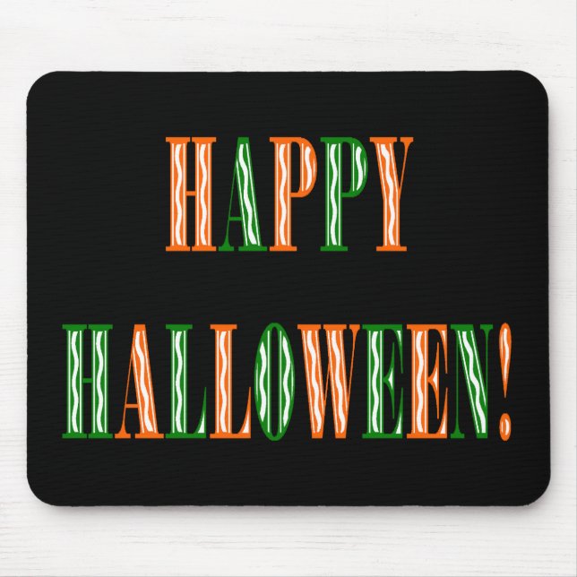 Halloween Festival Text Mouse Pad (Front)