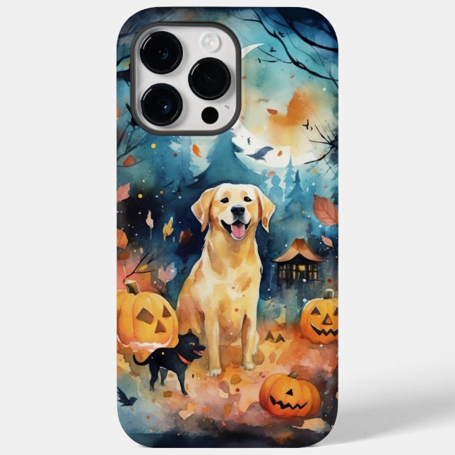 Halloween Finnish Lappund With Pumpkins Scary  Case-Mate iPhone Case (Back)