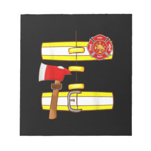 Halloween Firefighter Costume Fan Men Women Notepad
