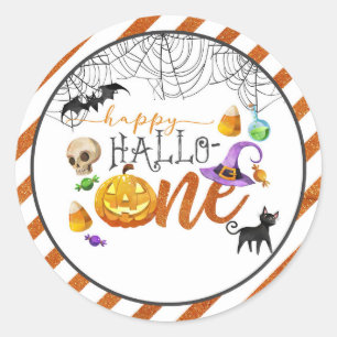 Halloween First Birthday Sticker