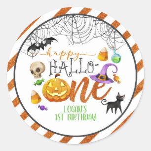 Halloween First Birthday Sticker - Custom