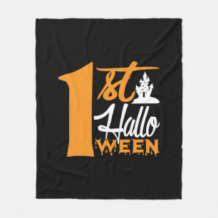 Halloween First Halloween Birthday Fleece Blanket