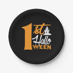 Halloween First Halloween Birthday Paper Plate