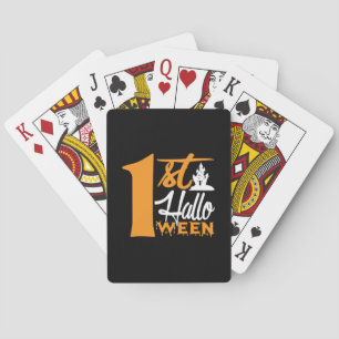 Halloween First Halloween Birthday Playing Cards