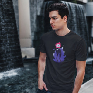 Halloween Flaming Skull T-Shirt
