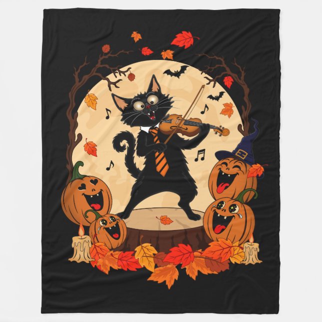 Halloween Fleece Blanket (Front)