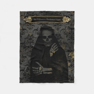 Halloween   Fleece Blanket   Grim Reaper