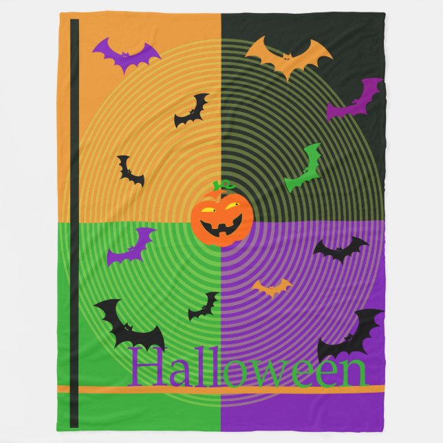 Halloween Fleece Blanket Of Eternal Horror 50"X60" (Front)