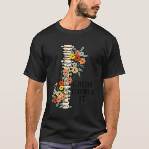 Halloween Floral Se Grow Through It Wildflowers Sa T-Shirt