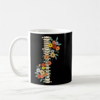 Halloween Floral Spine Grow Through It Wildflowers Coffee Mug