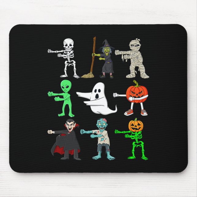 Halloween Floss Like A Boss Monsters Boys Girls Ki Mouse Pad (Front)