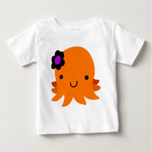 Halloween Flower Octopus Baby T-Shirt