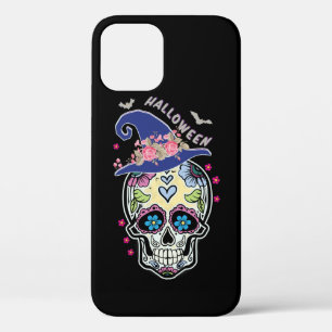 Halloween Flower Skull iPhone 12 Pro Case