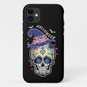 Halloween Flower Skull iPhone 11 Case
