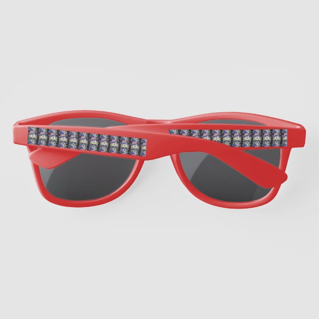 Halloween Flower Skull Sunglasses (Back)