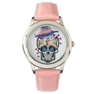 Halloween Flower Skull Watch