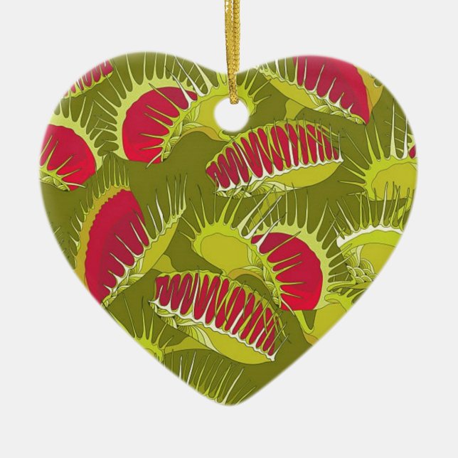 halloween fly trap ceramic tree decoration (Front)