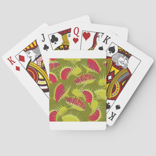 halloween fly trap playing cards (Back)