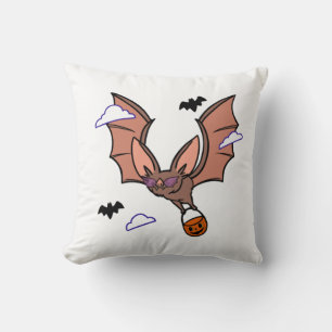 Halloween flying bat cute cushion