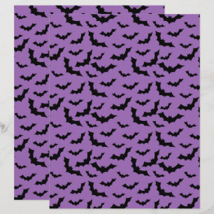 Halloween Flying Bats Print, Spooky Bat Pattern