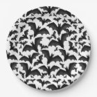 Halloween Flying Vampire Bats Paper Plates