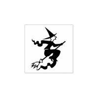 Halloween Flying Witch on Broom Kids DIY Art Craft
