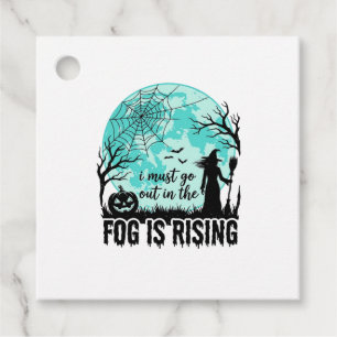Halloween Fog Is Rising Witch Pumpkin Vintage Shir Favour Tags