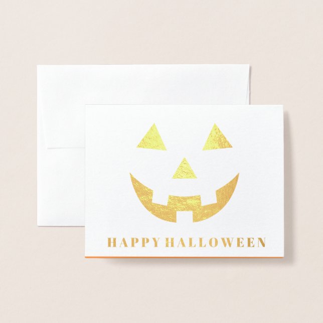 Halloween Foil Card (Front With Envelope)