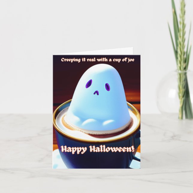 Halloween Folded Note Card (Front)