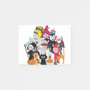 Halloween Folks Post-it Notes