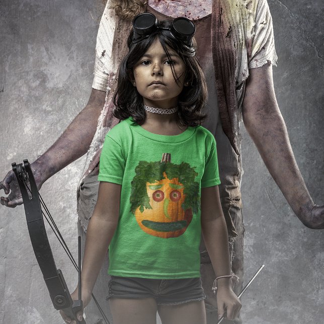 Halloween Food Pumpkin Face Kids T-Shirt (Halloween Food Pumpkin Face Kids T-Shirt)