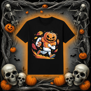 Halloween Football Pumpkin   Running Back T-Shirt