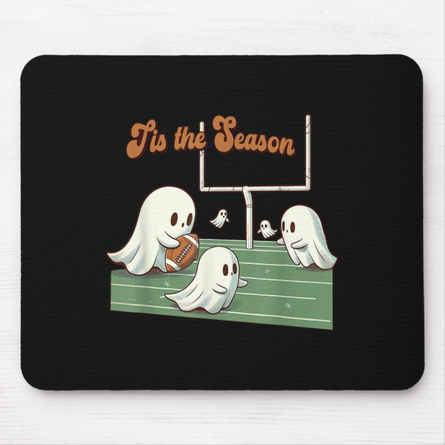 Halloween Football Season Ghosts Soky Tis The Seas Mouse Pad (Front)