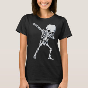 Halloween for Boys Kids Dabbing Skeleton Costume T-Shirt