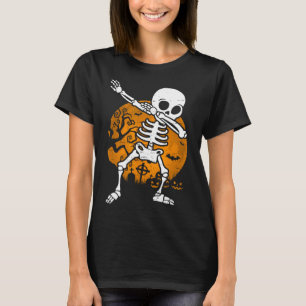 Halloween For Boys Kids Dabbing Skeleton Costume T-Shirt