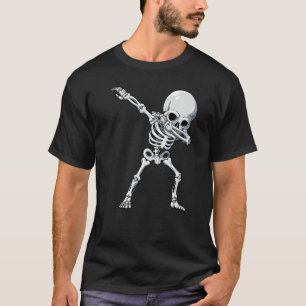 Halloween for Boys Kids Dabbing Skeleton Costume T-Shirt