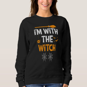 Halloween For Men I'm With The Witch Halloween Sweatshirt