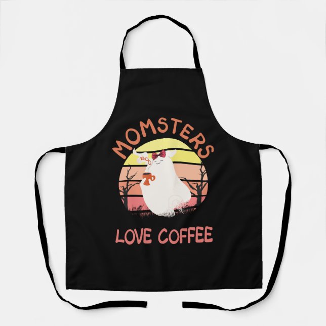 Halloween For Mum  Halloween Costume For Mothers Apron (Front)