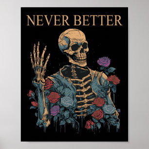 Halloween For Women Never Better Aesthetic Hallow Poster