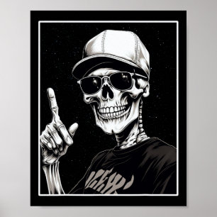 Halloween  For Women Never Better Skeleton Skull H Poster