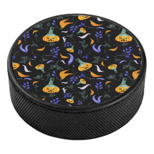 Halloween Forest Hockey Puck