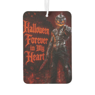 Halloween Forever In My Heart Gothic Pumpkin Jack  Car Air Freshener