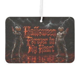 Halloween Forever In My Heart Gothic Pumpkin Jack  Car Air Freshener