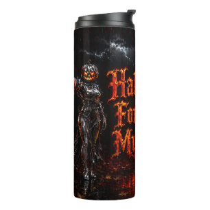 Halloween Forever In My Heart Gothic Pumpkin Jack  Thermal Tumbler